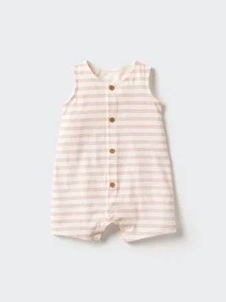 Conjunto de una pieza sin mangas para bebé
