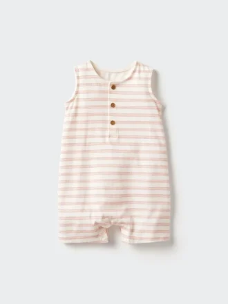 Conjunto de una pieza sin mangas para bebé