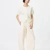 Cárdigan con bordes festoneados para mujer Cárdigan con bordes festoneados para mujer