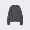 Cárdigan corto de punto elástico de merino para mujer Cárdigan corto de punto elástico de merino para mujer