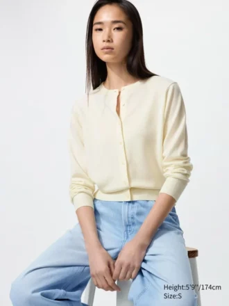 Cárdigan de merino para mujer