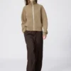 Cárdigan lavable con cremallera completa y tejido de canalé Milano para mujer Cárdigan lavable con cremallera completa y tejido de canalé Milano para mujer
