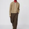 Cárdigan lavable con cremallera completa y tejido de canalé Milano para mujer Cárdigan lavable con cremallera completa y tejido de canalé Milano para mujer
