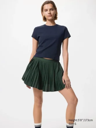 Falda de tenis plisada deportiva para mujer
