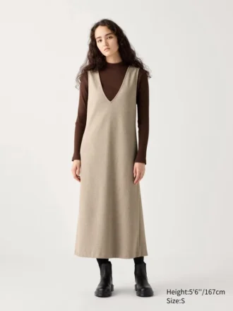 Falda-jersey de mujer de punto cepillado