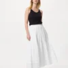 Falda maxi con volantes para mujer