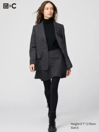 Falda pantalón acampanada para mujer