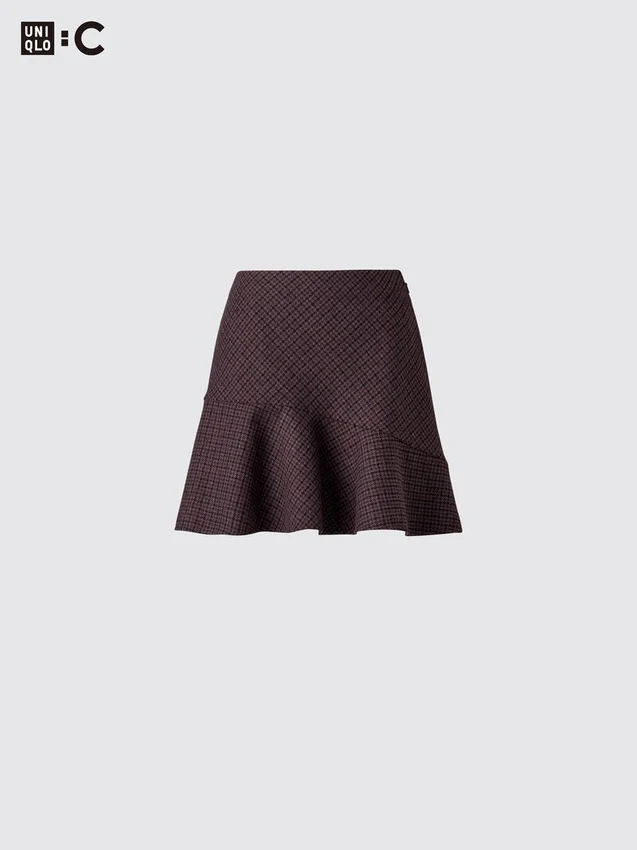 Falda pantalón acampanada para mujer | A cuadros Falda pantalón acampanada para mujer | A cuadros
