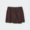 Falda pantalón de mezcla de lino para mujer Falda pantalón de mezcla de lino para mujer