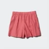 Falda pantalón de mezcla de lino para mujer Falda pantalón de mezcla de lino para mujer