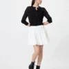 Falda voluminosa de seersucker para mujer Falda voluminosa de seersucker para mujer