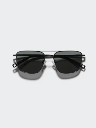 Gafas de sol unisex con doble puente metálico