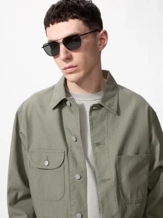 Gafas de sol unisex con doble puente metálico