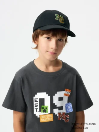 Gorra infantil Minecraft con protección UV