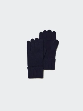 Guantes de punto de cachemira para hombre