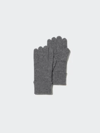 Guantes de punto de cachemira para hombre