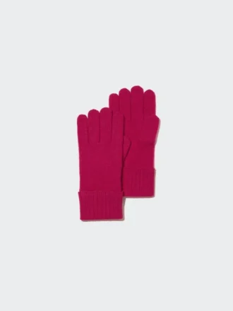 Guantes de punto de cachemira para hombre
