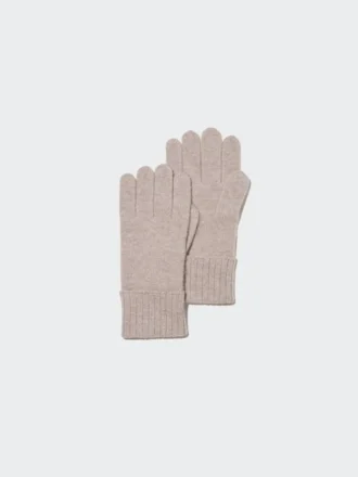 Guantes de punto de cachemira para hombre