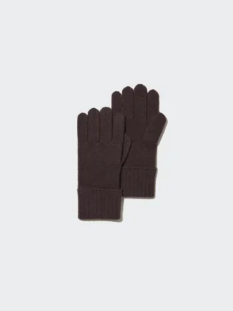 Guantes de punto de cachemira para hombre