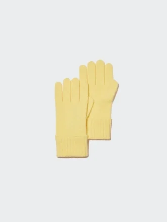 Guantes de punto de cachemira para hombre