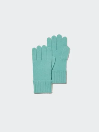 Guantes de punto de cachemira para hombre