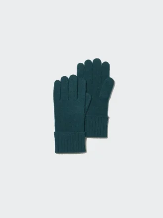 Guantes de punto de cachemira para hombre