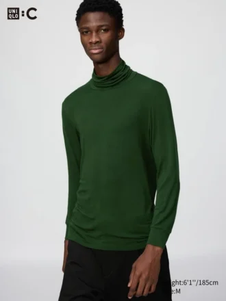 Jerséis de cuello vuelto HEATTECH Extra Warm para hombre, mezcla de cachemira Jerséis de cuello vuelto HEATTECH Extra Warm para hombre, mezcla de cachemira