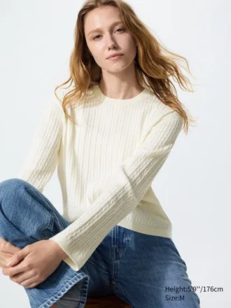 Jerséis de mujer con mini trenzado Jerséis de mujer con mini trenzado
