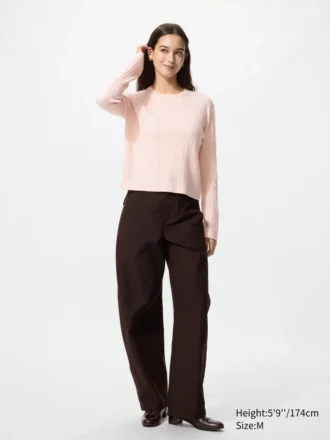 Jerséis de mujer con mini trenzado Jerséis de mujer con mini trenzado