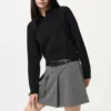 Jerséis de polos de algodón liso para mujer Jerséis de polos de algodón liso para mujer