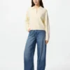 Jerséis de polos de algodón liso para mujer Jerséis de polos de algodón liso para mujer