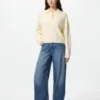 Jerséis de polos de algodón liso para mujer Jerséis de polos de algodón liso para mujer