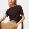 Jerséu de merino 3D Knit para mujer | Mangas cortas Jerséu de merino 3D Knit para mujer | Mangas cortas