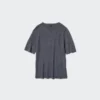 Jerséu de merino 3D Knit para mujer | Mangas cortas Jerséu de merino 3D Knit para mujer | Mangas cortas