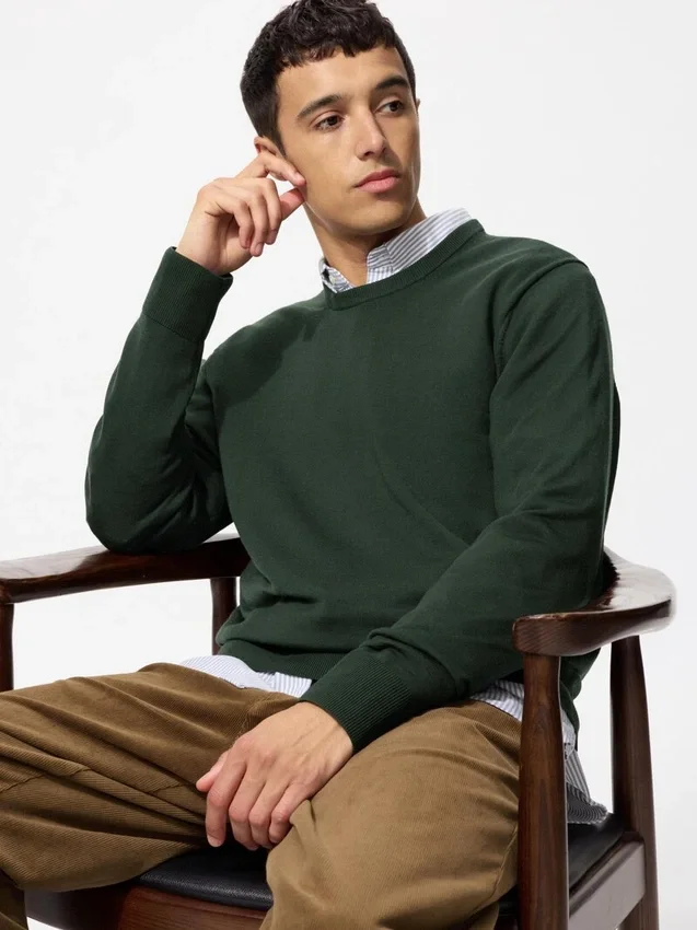Jerséu de merino para hombre Jerséu de merino para hombre