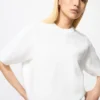 Jerséu de mujer con canalé milanés lavable | Mangas cortas Jerséu de mujer con canalé milanés lavable | Mangas cortas