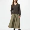 Jerséu polo de punto acanalado lavável para mulher Jerséu polo de punto acanalado lavável para mulher