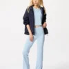 Leggings acampanados con canalé suave AIRism para mujer