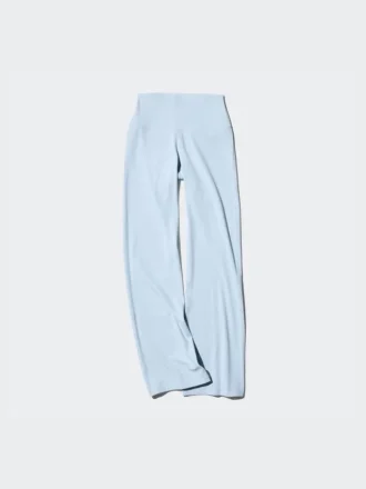 Leggings acampanados con canalé suave AIRism para mujer