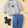 Leggings cortos Baby Baby AIRism | Estilo denim Leggings cortos Baby Baby AIRism | Estilo denim