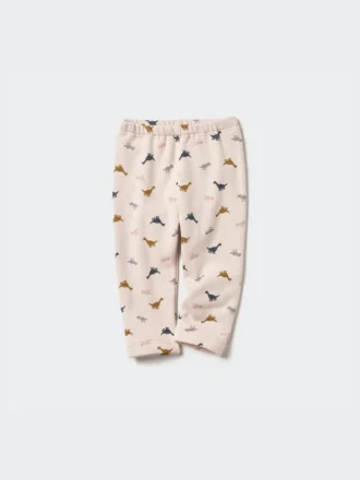 Leggings estampados de felpa para bebés