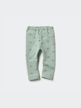Leggings estampados de felpa para bebés