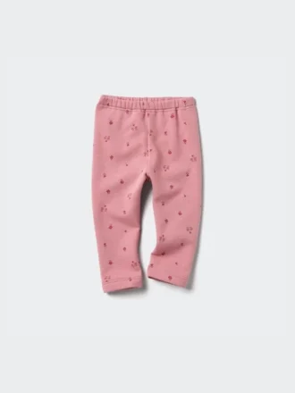 Leggings estampados de felpa para bebés