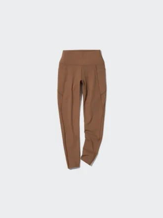 Leggings suaves con bolsillos AIRism con protección UV para mujer