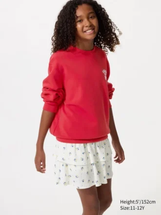 Mini faldas pantalón de jersey para niña | Flor