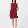 Minivestido de mezcla de lino para mujer Minivestido de mezcla de lino para mujer