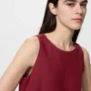 Minivestido de mezcla de lino para mujer Minivestido de mezcla de lino para mujer