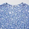Minivestido de mujer con estampado, cuello en V y camisas de manga larga Minivestido de mujer con estampado, cuello en V y camisas de manga larga