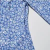 Minivestido de mujer con estampado, cuello en V y camisas de manga larga Minivestido de mujer con estampado, cuello en V y camisas de manga larga