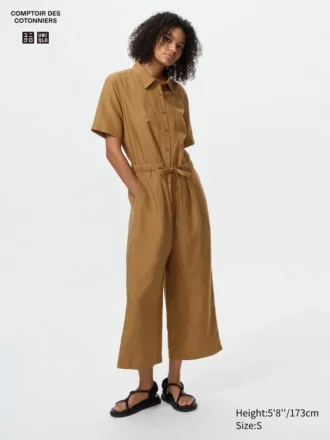 Mono de mezcla de lino para mujer